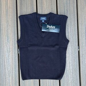 Parker Youth Sweater Vest – Size YXS – Navy – NWT